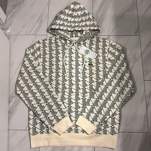 Men’s Lacoste Patterned Logo Pullover Hoodie